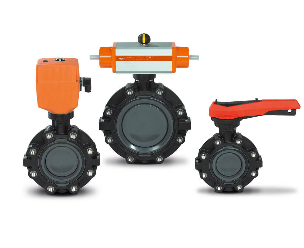 zawory motylkowe firmy Georg Fischer