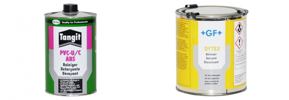 płyny czyszczące Tangit i Georg Fischer