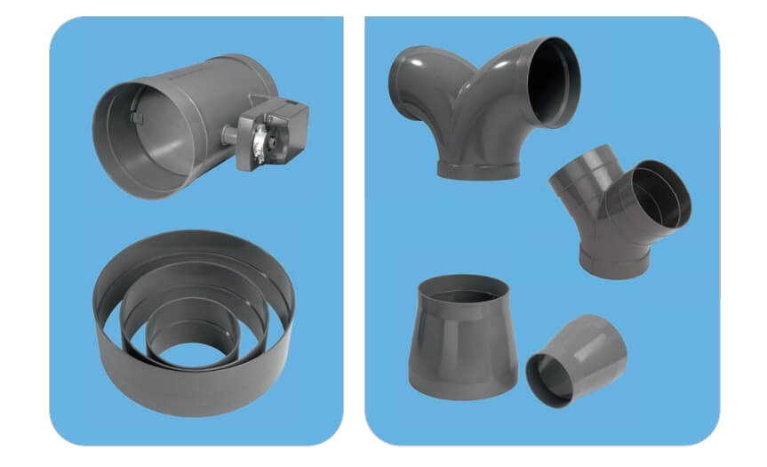 kształtki wentylacyjne PVC-U