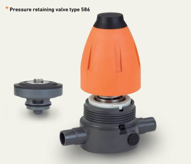 zawór utrzymujący ciśnienie - typ 586