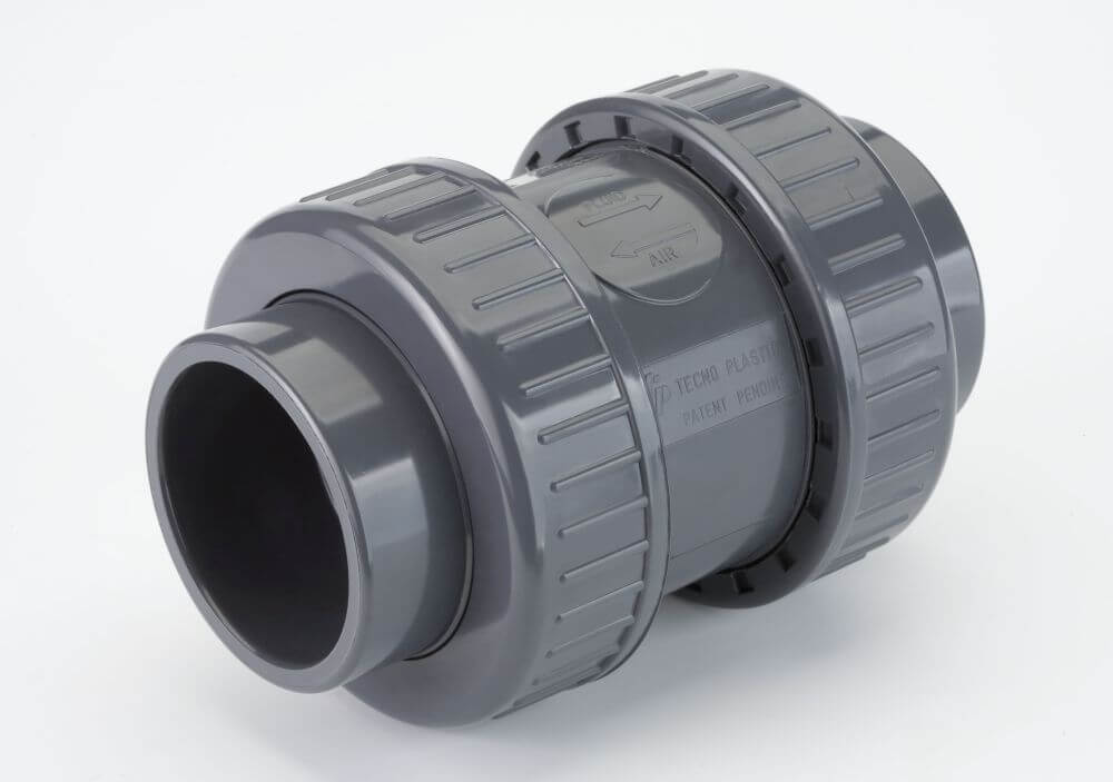 zawór zwrotny z gumową sprężyną PVC-U