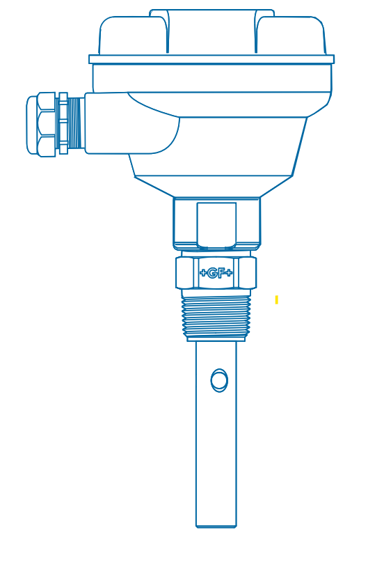 rysunek czujnika Georg Fischer