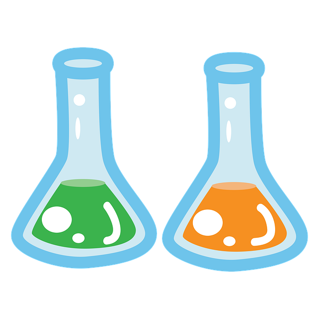 Probówki z substancjami chemicznymi - grafika