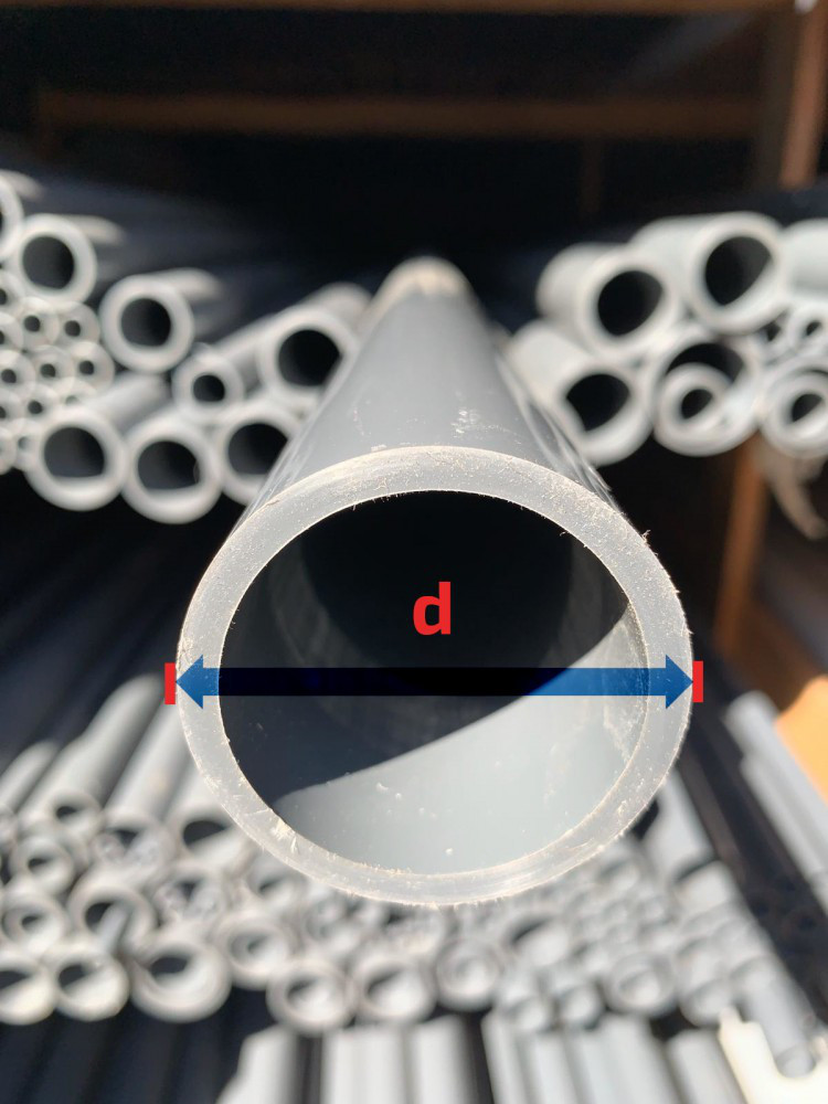 średnica zewnętrzna rury - d