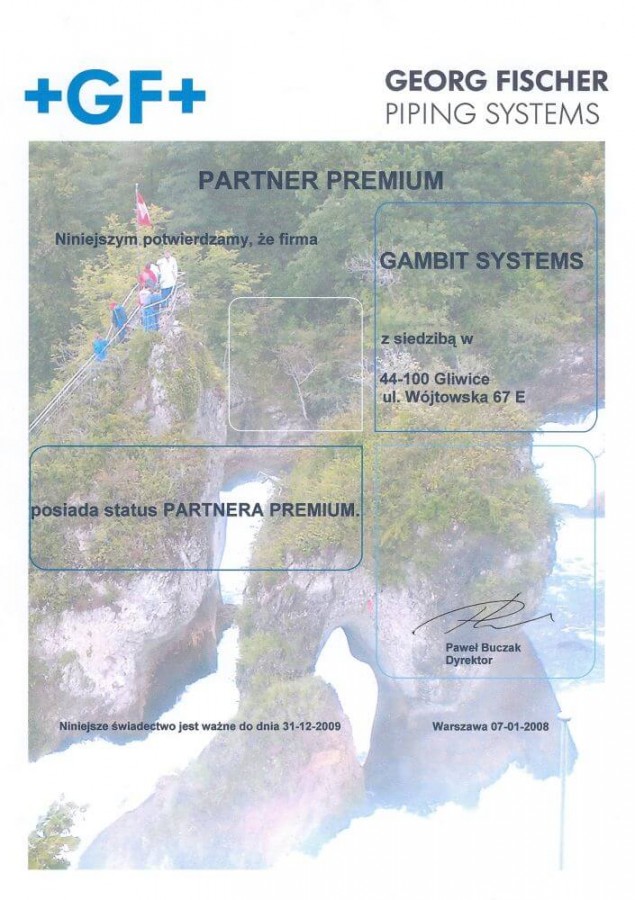 Certyfikat autoryzowanego dystrybutora